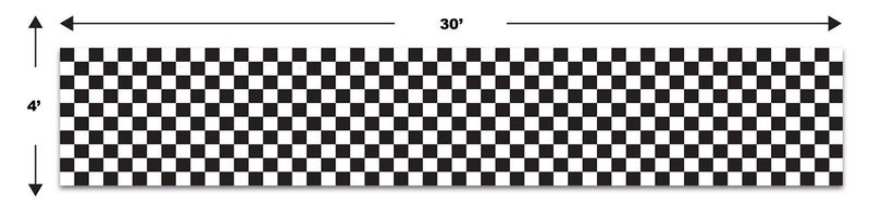 Beistle Checkered Party Backdrop 4 Feet x 30 Feet - Image 2