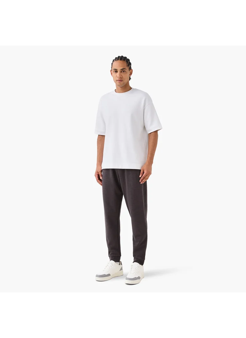 Kappa Kappa Logo Detail Joggers with Drawstring Closure and Pockets