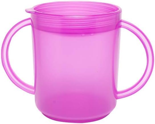Talktools Recessed Lid Cup With Handles - Leak Proof | Promotes Oral Motor Skills  Lip Closure  And Self Feeding | Alternative To Sippy Bottle | Food Grade Materials | Dishwasher Safe (Purple) - Image 1