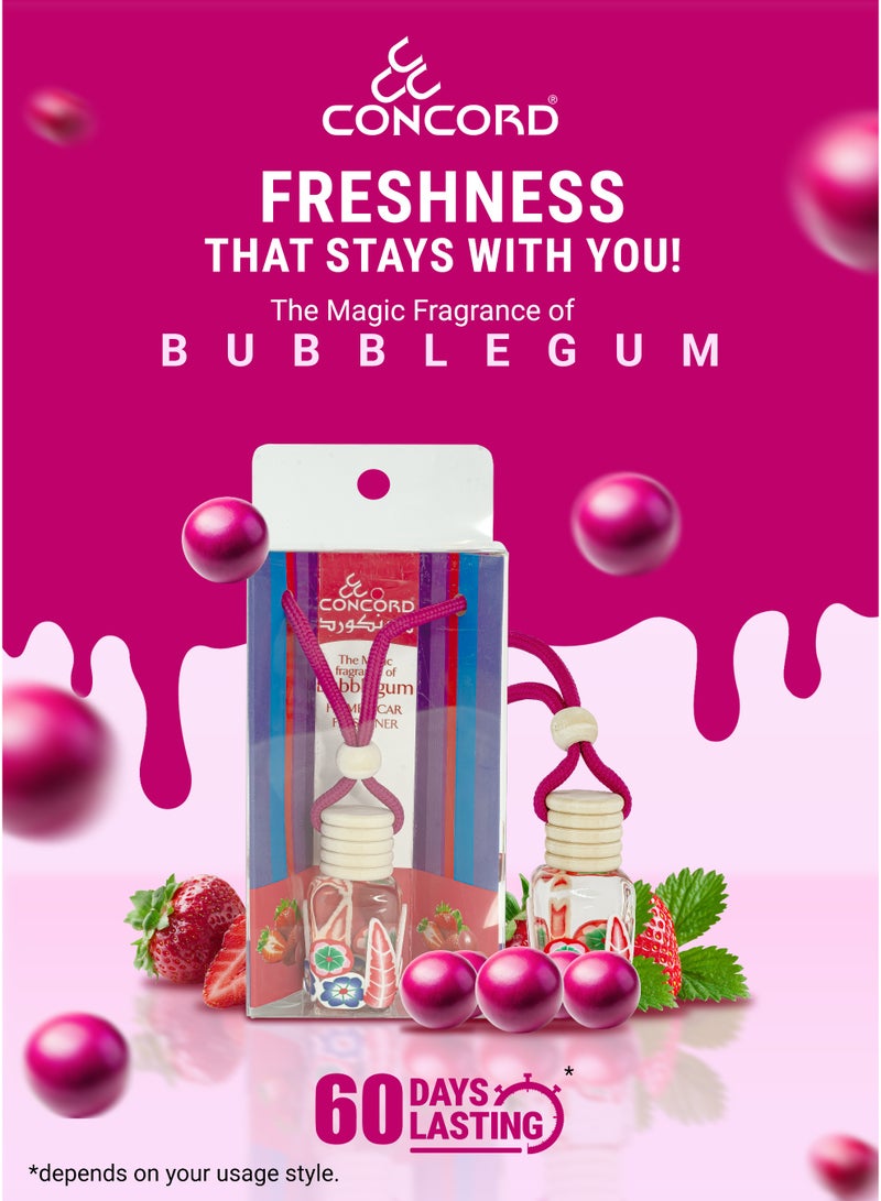 CONCORD - Car and Home Hanging Air freshener, 10ml | Bubblegum Fragrance, 60 Days Lasting* | Limited Time Offer: PACK OF 2 - Image 3