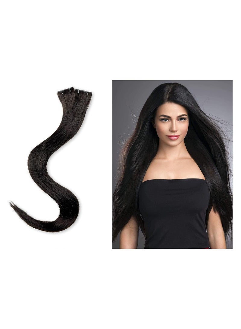 Estelle Tape In Hair Extensions #1B (NATURAL BLACK) - 20 pieces (24 inches" (50g) - Image 1