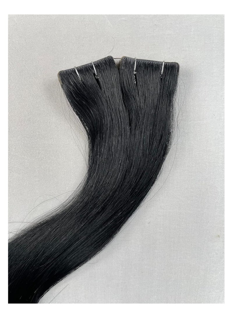 Estelle Tape In Hair Extensions #1B (NATURAL BLACK) - 20 pieces (24 inches" (50g) - Image 4