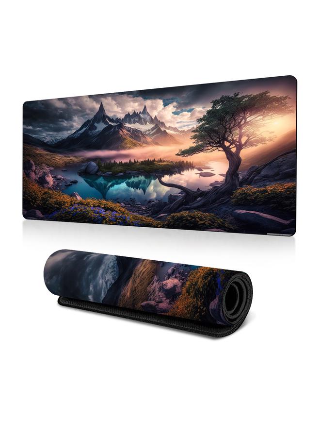 Bluejw Popular Cross-border Foreign Trade Landscape Painting Landscape Table Pad Mouse Pad Flowers And Trees Mouse Pad Large Wholesale Heat Transfer - Image 1