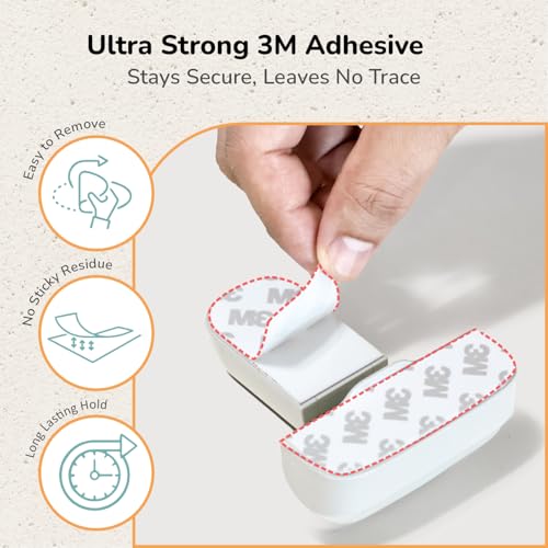 R for Rabbit Protector Plus Fridge Locker for Kids (Pack of 1 Unit), Child Safety Refrigerator Door Latch Protector EN71 Certified | Strong 3M Adhesive | Simple Lock- Unlock Mechanism Fridge Protective Lock for Kids - White - Image 2