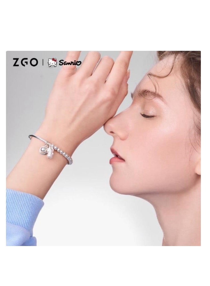 ZGO Silver Bracelet For Girls With Niche Design, Pure Silver Bracelet For Gifting To Girlfriends - Image 3