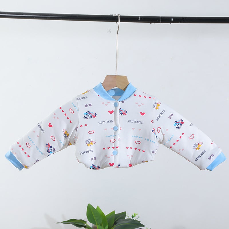 Baby Shoulder Protection Warm Children'S Sleeping Baby Shoulder Pad Shoulder Waistcoat Children'S Frozen Clothes Pin Cotton Thickened Long Sleeve Winter - Image 1