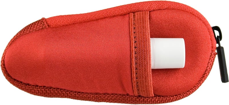 ProTec حقيبة فم نحاسية صغيرة للترومبيت/بلاستيك نيون مع إغلاق بسحاب - أحمر، طراز N203RX - Image 2