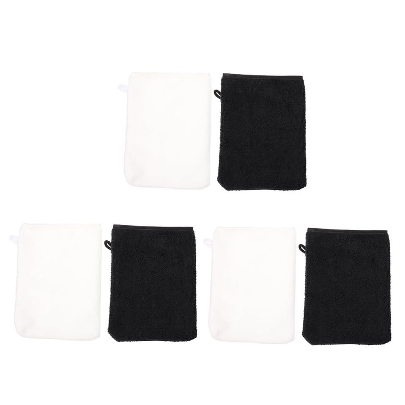 6 Pack Face Cleansing Gloves For Makeup Removal Shower Beauty Tool Fine Workmanship - Image 2