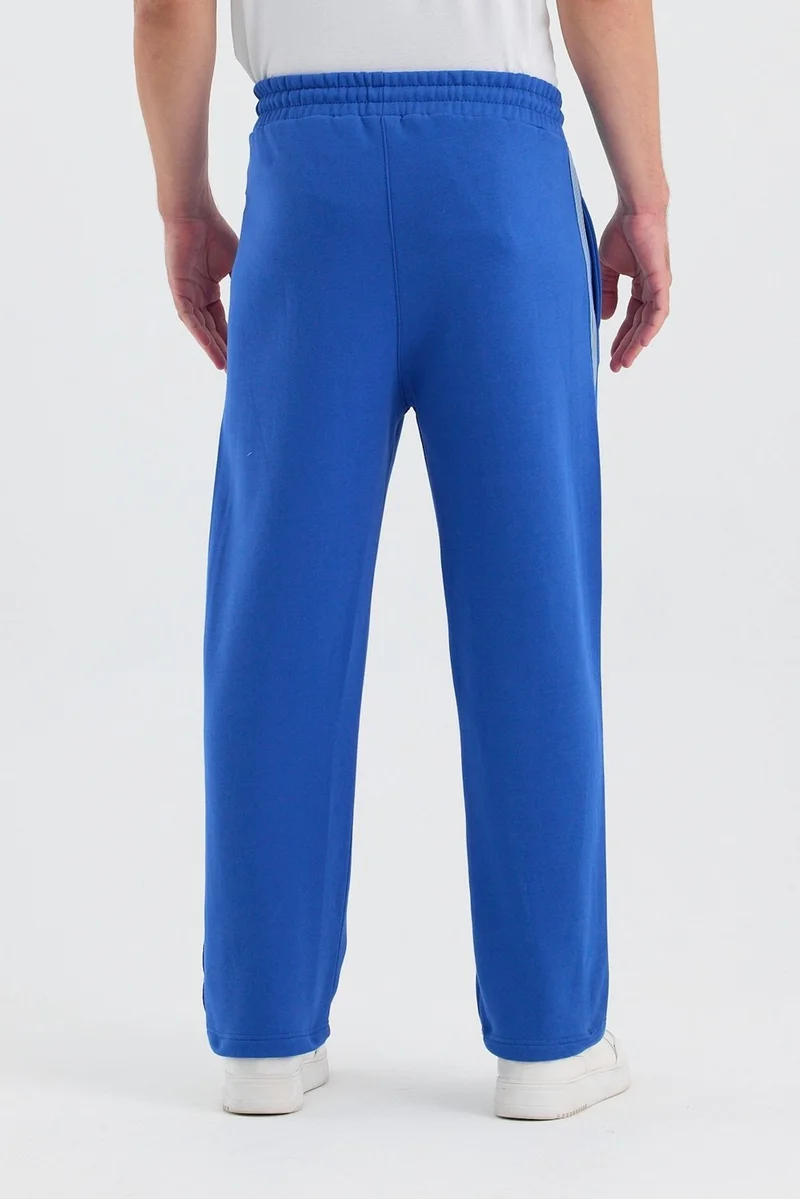 Cool Tarz Men's Regular Stripe Detailed Lace-Up 3 Thread Sweatpants
