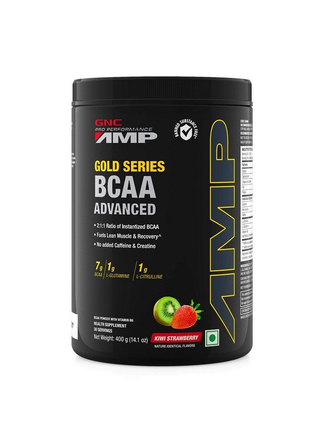 GNC Amp Gold Series BCAA Advanced - 400 gm (Kiwi Strawberry) (Pack of 2) - Image 2