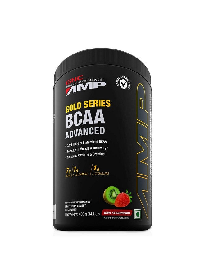 GNC Amp Gold Series BCAA Advanced - 400 gm (Kiwi Strawberry) (Pack of 2) - Image 5