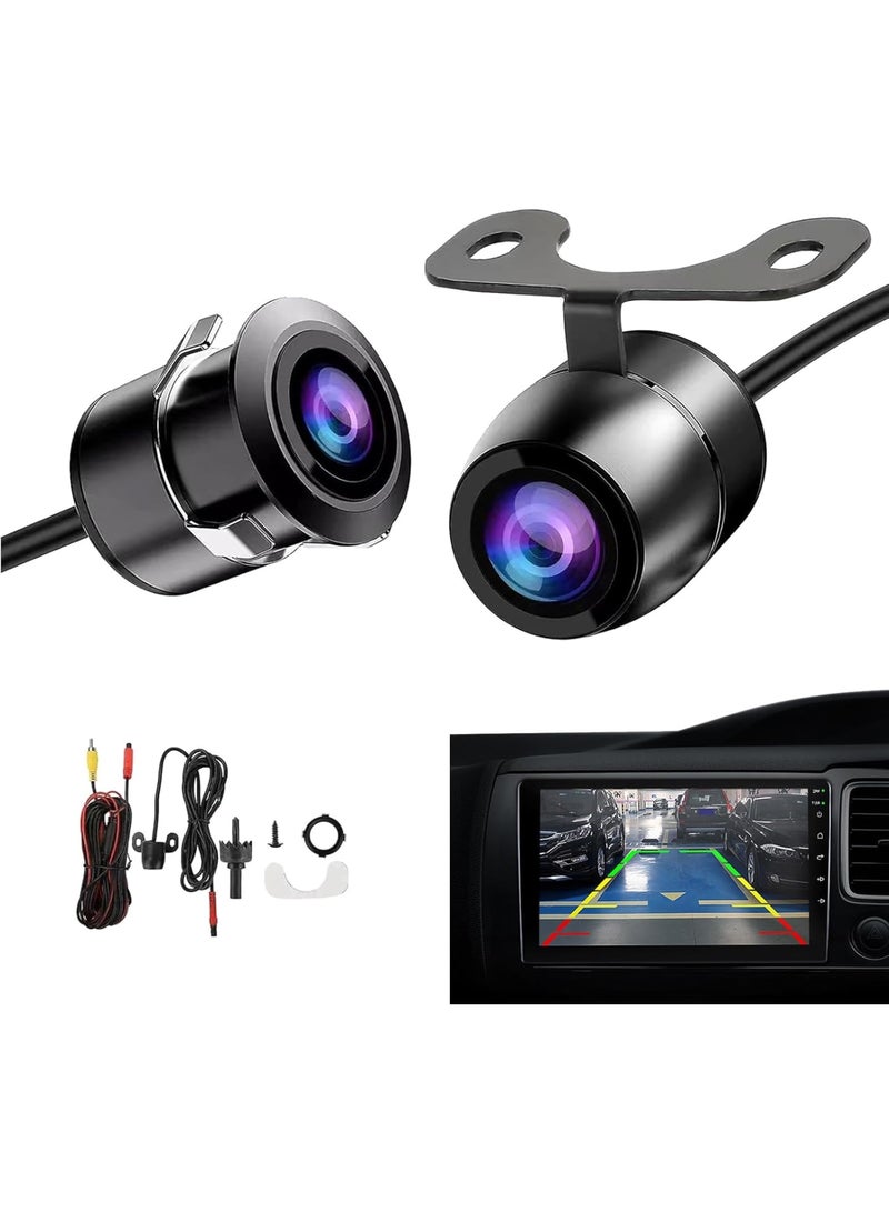 Zikra Car Reversing Camera, 170° Wide Angle Back Up Camera for Cars, Hd Night Vision Navigation Reversing Image Camera, Waterproof Shockproof Camera with 2 Installation Options, Universal Cars, Black - Image 1