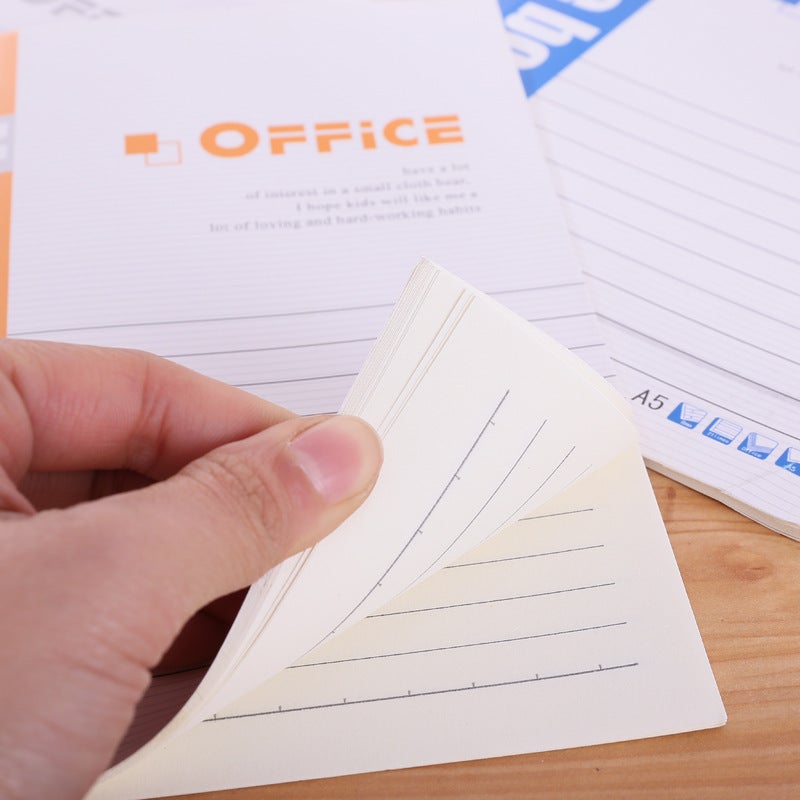 A5 Soft Copy Notebook Thickeneded Horizontal Line Exercise Book Notepad Thick Diary Soft Copy Set - Image 4