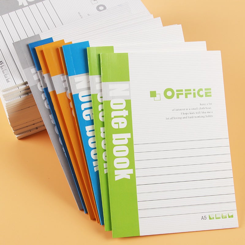 A5 Soft Copy Notebook Thickeneded Horizontal Line Exercise Book Notepad Thick Diary Soft Copy Set - Image 5