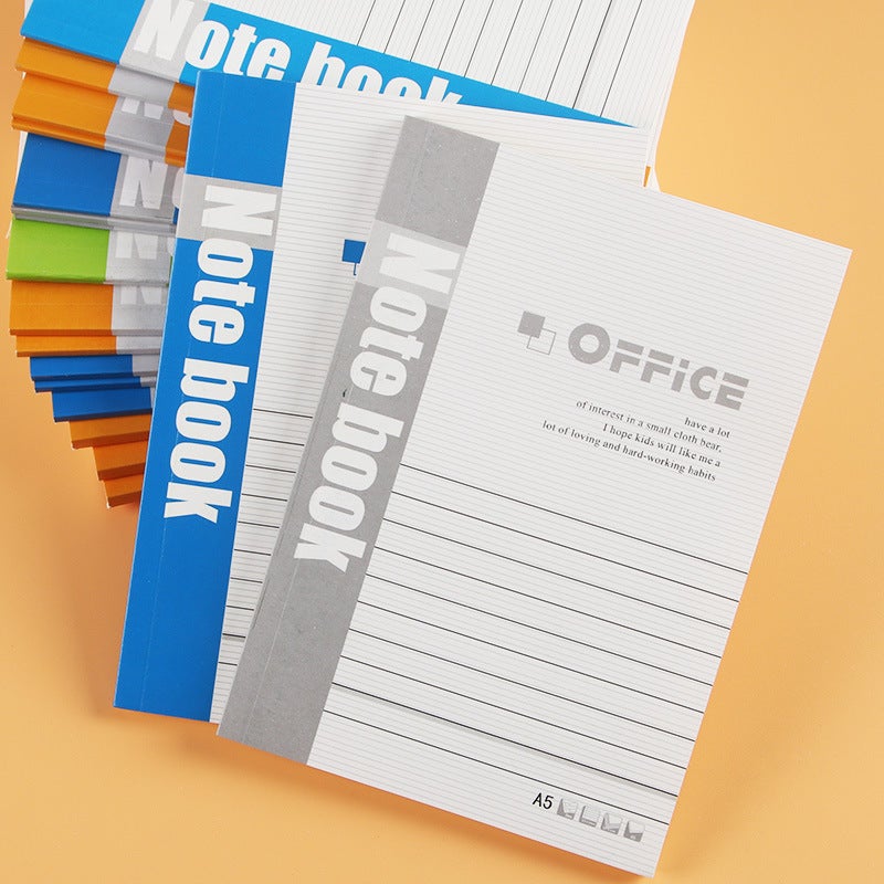 A5 Soft Copy Notebook Thickeneded Horizontal Line Exercise Book Notepad Thick Diary Soft Copy Set - Image 2