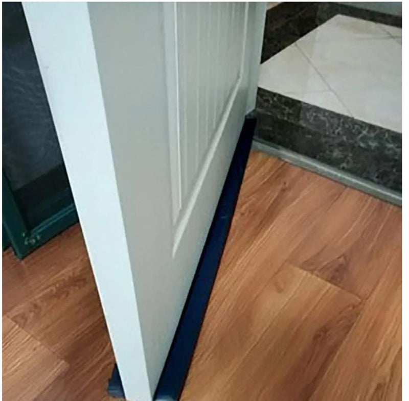 RndStore Double Door Draft Stopper Double Side Bottom Door Noise Draft Stopper for Interior Doors 96cm*8cm Available Black - Image 2