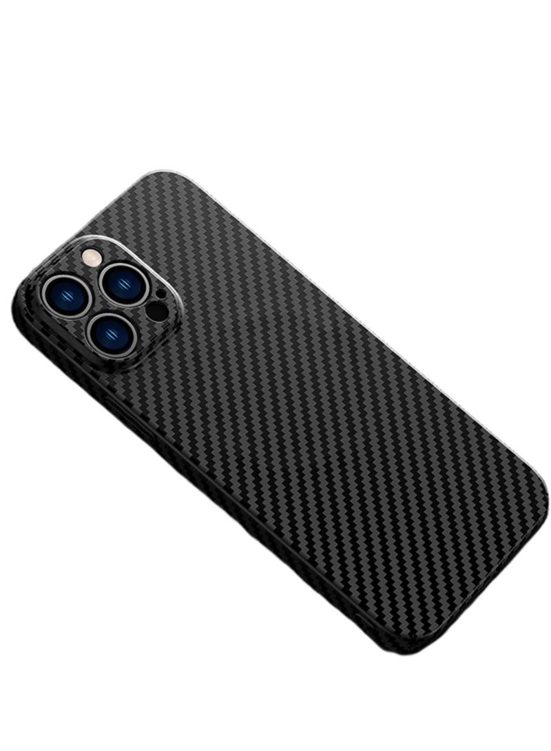 ELTRAZONE Personality Handsome Light Thin Carbon Fiber Pattern PC Phone case Compatible with iPhone 15 Plus Unique Comfortable Cool Shockproof Back Cover - Image 1