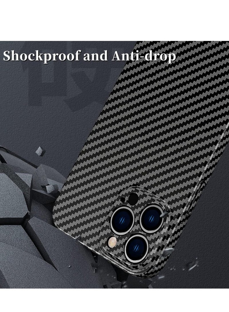 ELTRAZONE Personality Handsome Light Thin Carbon Fiber Pattern PC Phone case Compatible with iPhone 15 Plus Unique Comfortable Cool Shockproof Back Cover - Image 2