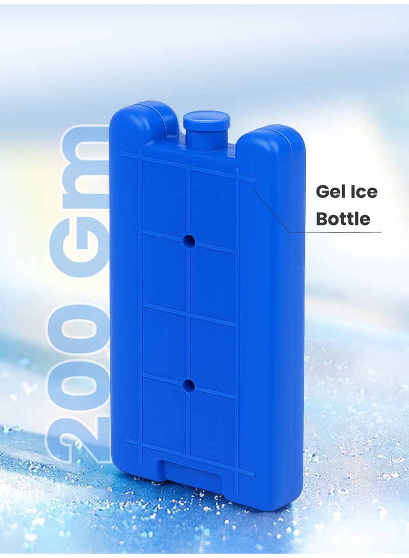 FRIO 200GM Reusable Gel Ice Bottle – Long Lasting Freezer Pack for Lunch Box & Cooler Bags | Leakproof Cooling Bottle for Food, Breastmilk Storage, School, Work, Picnic & Travel - Image 1