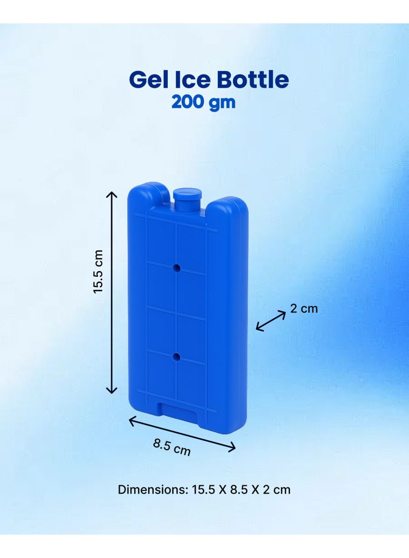 FRIO 200GM Reusable Gel Ice Bottle – Long Lasting Freezer Pack for Lunch Box & Cooler Bags | Leakproof Cooling Bottle for Food, Breastmilk Storage, School, Work, Picnic & Travel - Image 2