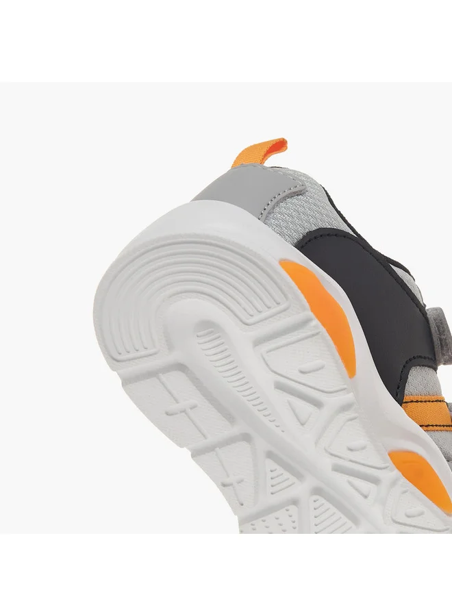 LBL by Shoexpress Boys Panelled Sneakers with Hook and Loop Closure