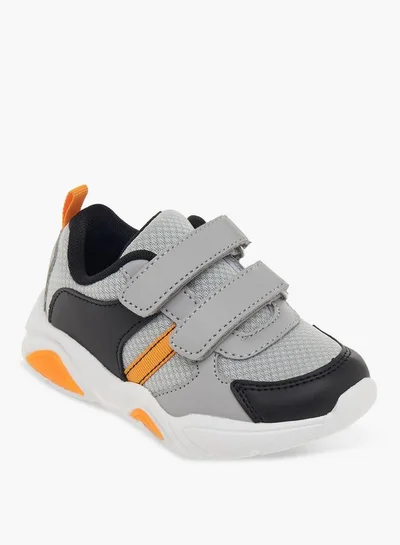 LBL by Shoexpress Boys Panelled Sneakers with Hook and Loop Closure