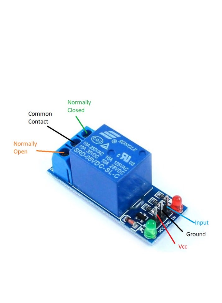 One Channel Relay 5V Module for Arduino, Raspberry Pi, and DIY Electronics - Image 2
