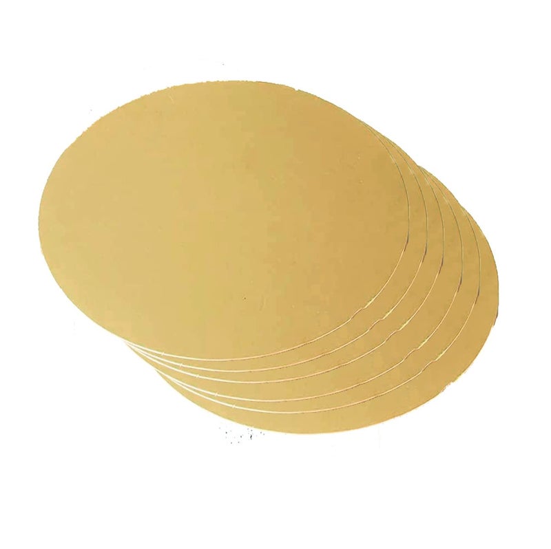 TAG3 TAG 3 ® Cardboard Round Glossy Corrugated 8 Inches Cake Base Board for Cakes | Set of 12 - Image 1