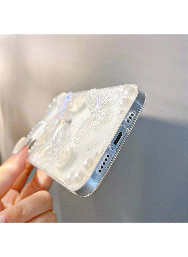 حافظة فراشة ثلاثية الأبعاد لهاتف آيفون 13، غطاء حماية مضاد للخدش وصدمات، حافظة نحيفة مقاس 6.1 بوصة (شفاف) - Image 4