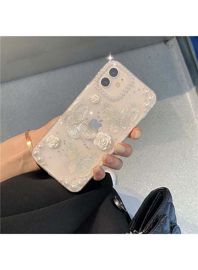 حافظة فراشة ثلاثية الأبعاد لهاتف آيفون 13، غطاء حماية مضاد للخدش وصدمات، حافظة نحيفة مقاس 6.1 بوصة (شفاف) - Image 5