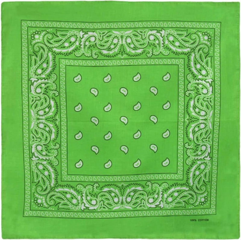 Boolavard 1s, 6s, 9s or 12 Pack Cowboy Bandanas Bandana with Original Paisley Pattern - Image 2