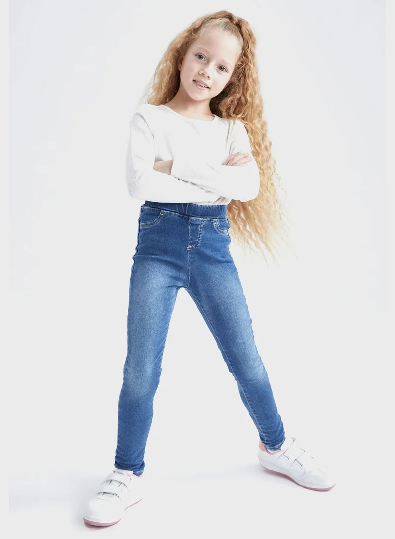 DeFacto Kids Denim Slim Fit Trousers