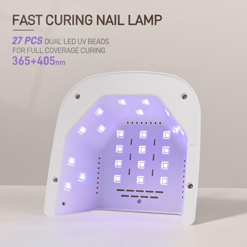GAOY UV Nail Lamp, Fast Curing UV Light for Gel Nails with Automatic Infrared Sensor and 4 Timers, Professional Salon or Manicure Art at Home, White - Image 2