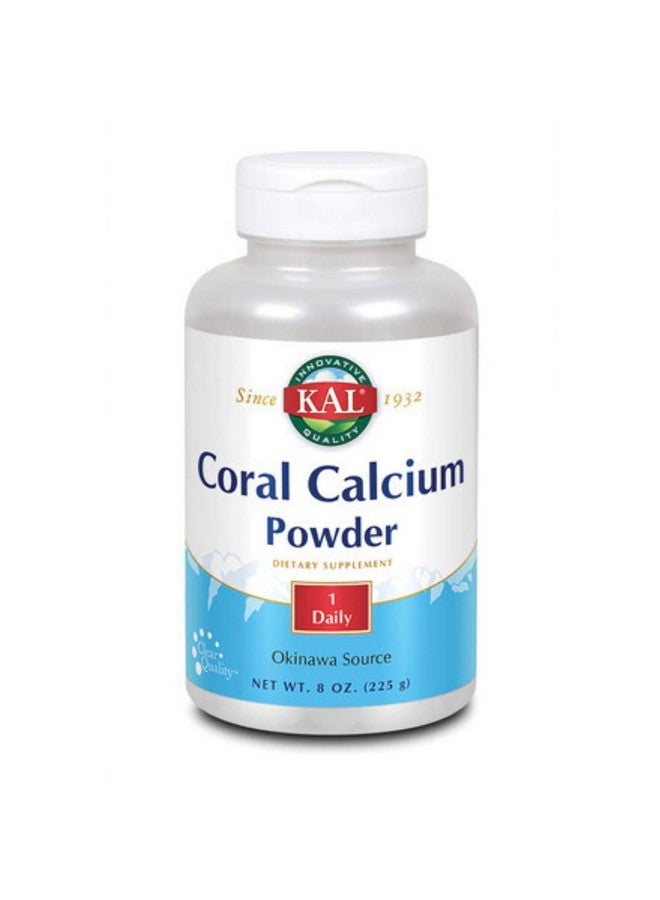 KAL Coral Calcium Powder 1000 mg Tablets, Unflavored, 8 Ounce