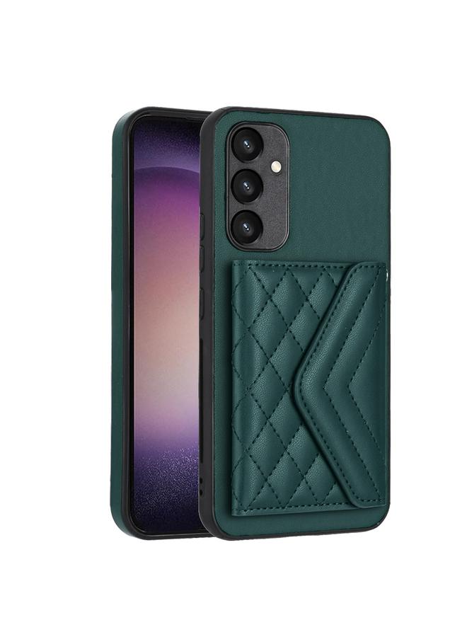 S-TOP Case For Samsung Galaxy A54 5G Rhombic Texture Card Bag RFID Phone Case with Long Lanyard - Image 3