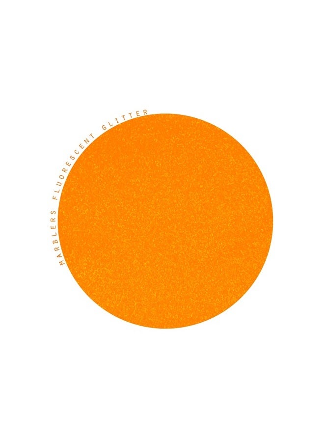 MARBLERS Cosmetic Grade Fine Neon Glitter [Fluorescent Orange] 0.18oz (5g) | Fine | Non-Toxic | Vegan | Cruelty-Free | Eyeshadow, Nail Polish, Nail Art | Festival, Rave & Party Makeup | Body & Face - Image 2