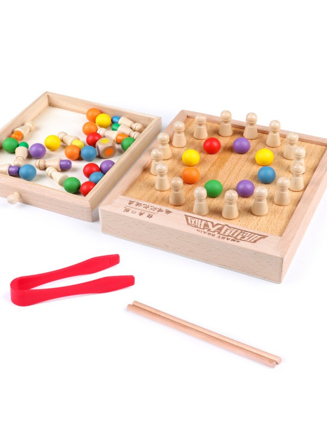 Generic - Smart Brain Fun Memory Chess Beads Kindergarten Early Education Enlightenment Practice Training Hand-eye Coordination With Chopsticks-Color:Drawer Memory Chess Clip Beads - Image 1