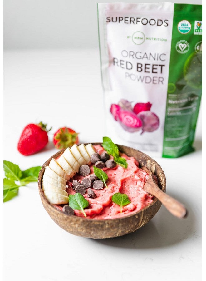 MRM Nutrition Organic Red Beet Powder | Superfoods | Energy | Cardiovascular Health | Nutrient Dense | Gluten-Free + Vegan | 24 Servings - Image 4