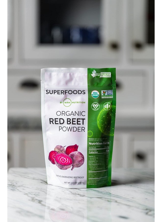 MRM Nutrition Organic Red Beet Powder | Superfoods | Energy | Cardiovascular Health | Nutrient Dense | Gluten-Free + Vegan | 24 Servings - Image 3