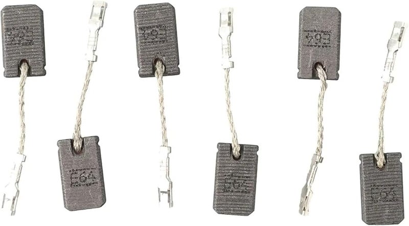 6Pcs E64 Carbon Brush Set 6X10X17mm For Bosch GWS12 125S 150S Angle Grinder - Image 2