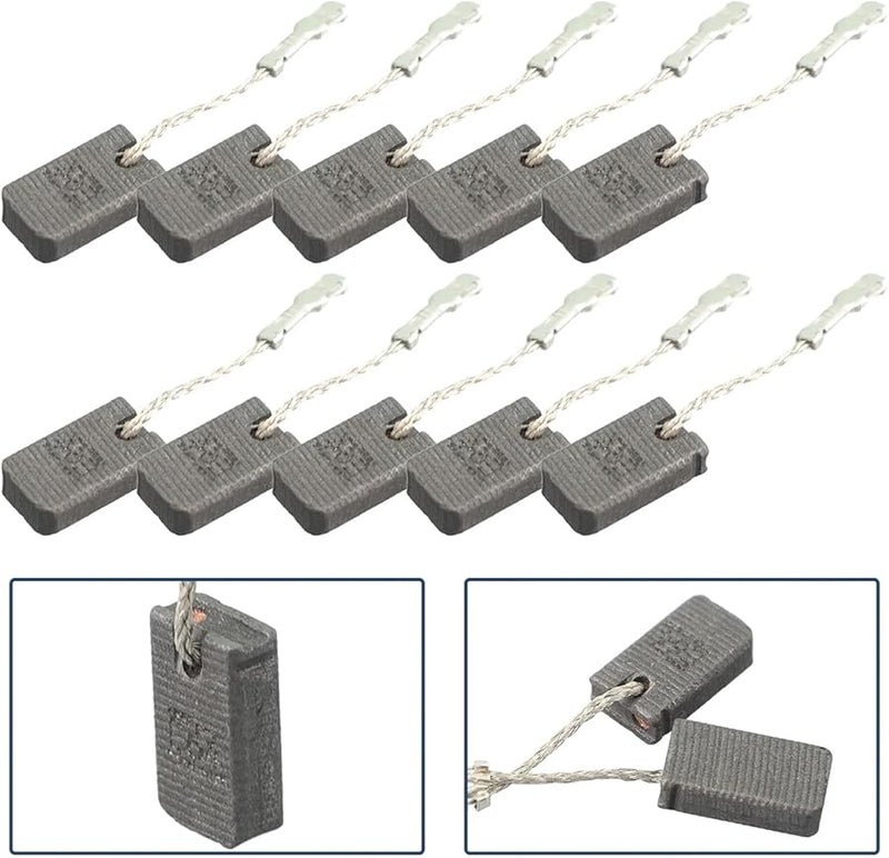6Pcs E64 Carbon Brush Set 6X10X17mm For Bosch GWS12 125S 150S Angle Grinder - Image 4