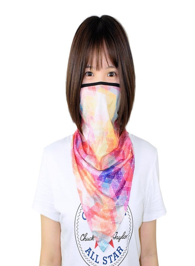 TClian Women UPF 50+ Face Mask Sun Protection Fashion Colorful Neck Gaiter Scarf (FCM-01) - Image 2