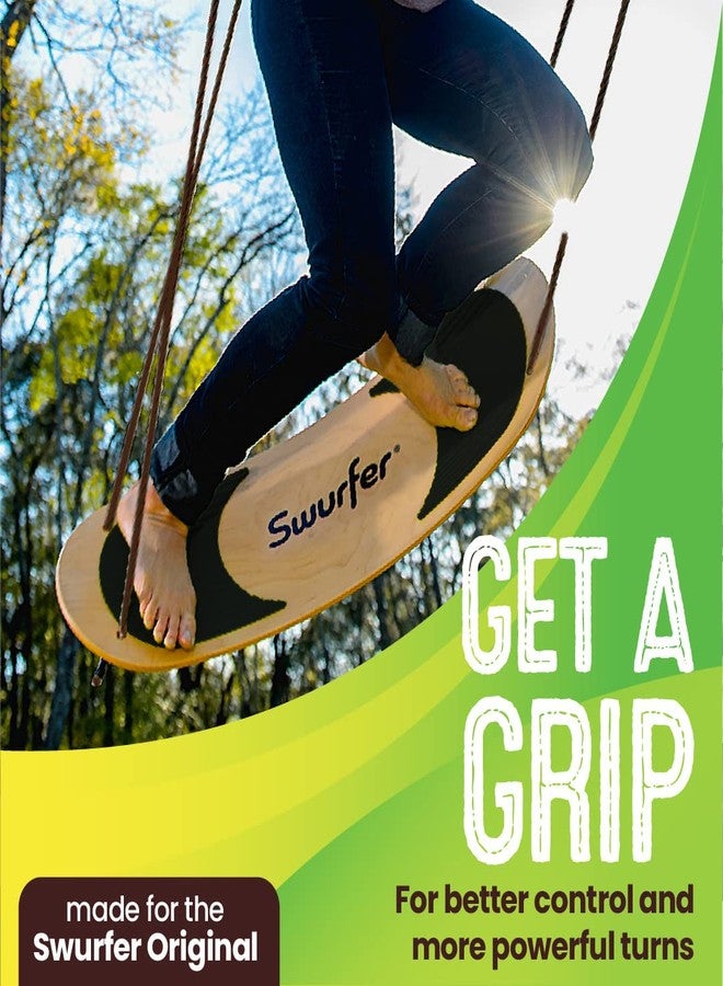 Swurfer SwurfGrip Traction Pads for Wooden Surf Swing – Comfortable Foam Grip Board Accessories, Heavy Duty Material, Black - Image 2