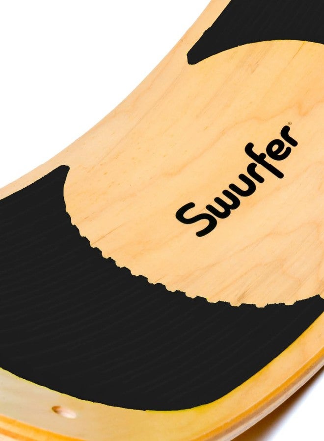 Swurfer SwurfGrip Traction Pads for Wooden Surf Swing – Comfortable Foam Grip Board Accessories, Heavy Duty Material, Black - Image 1