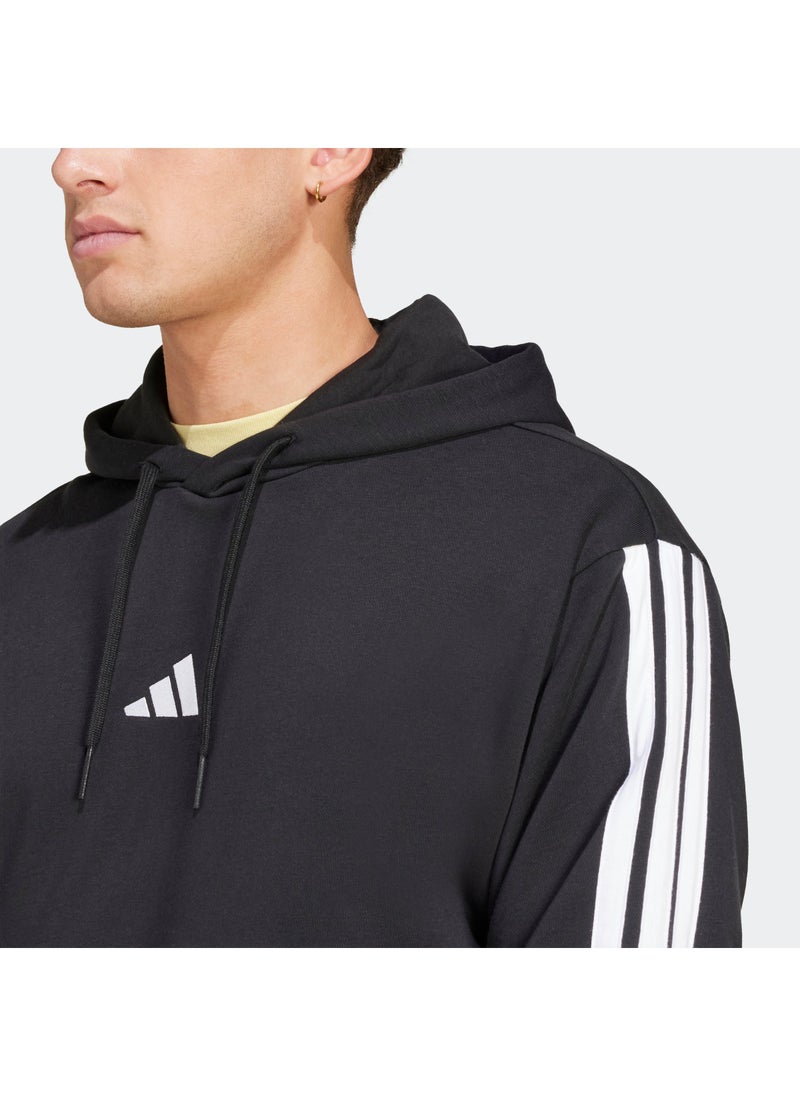 Adidas Essential 3 Stripe French Terry Hoodie  - Image 3