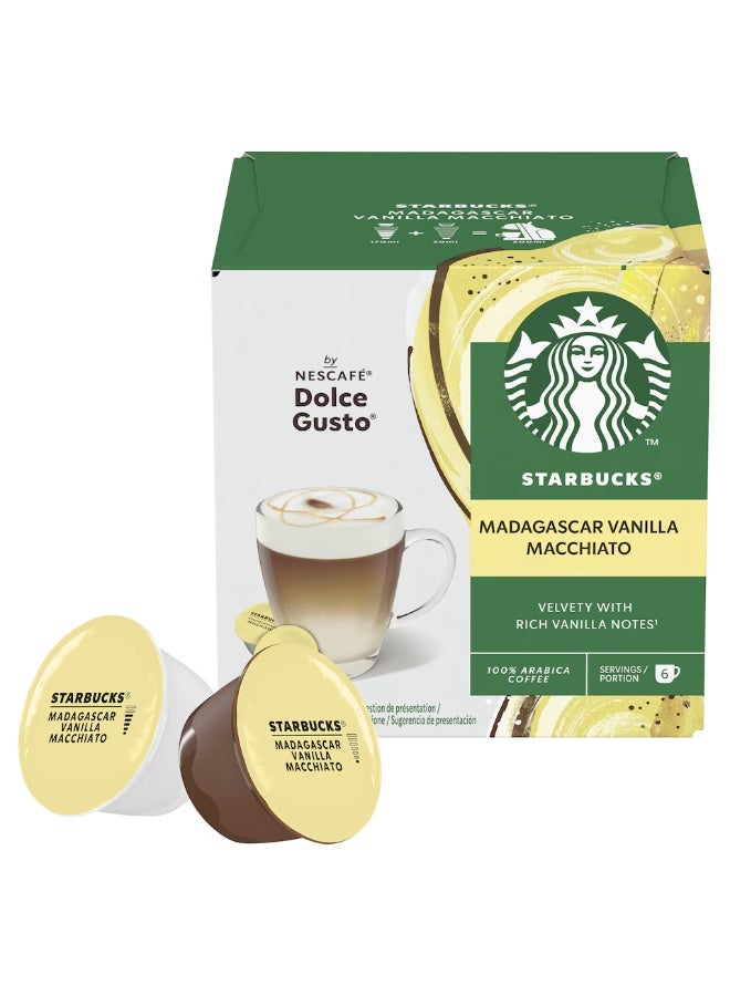 Starbucks Madagascar Vanilla Macchiato 12 Coffee Capsules 132g - Image 3