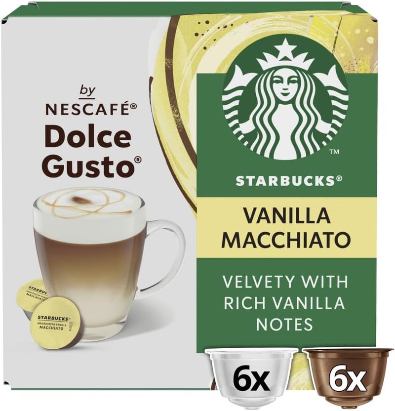 Starbucks Madagascar Vanilla Macchiato 12 Coffee Capsules 132g - Image 2