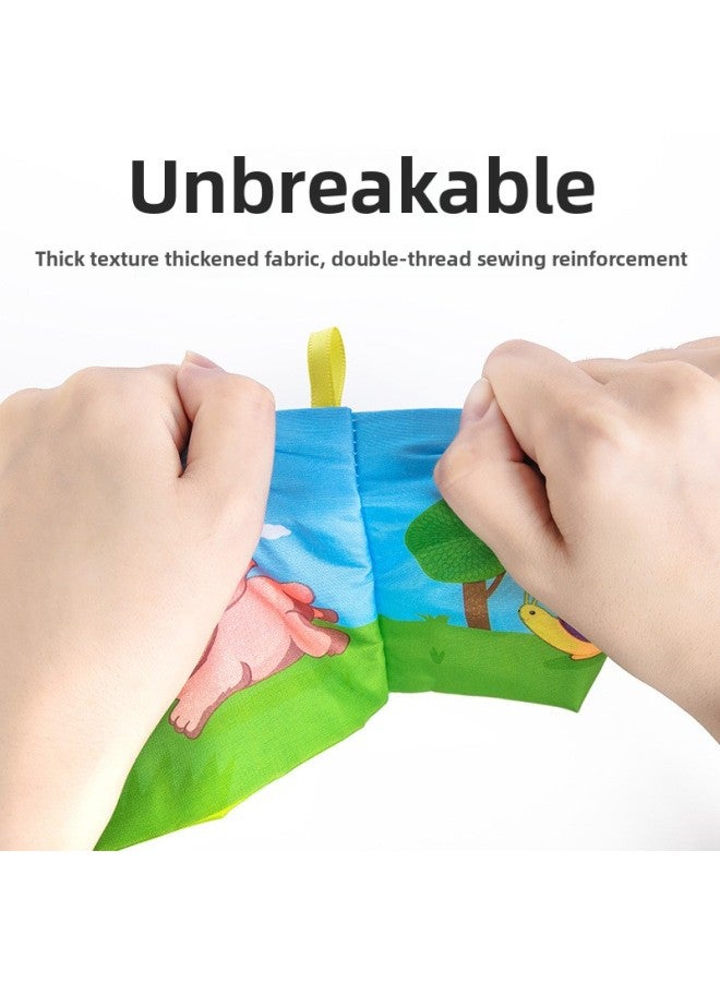 Baby Cloth Book, Baby Early Education, Unbreakable, Chewable Toy, Stereo Early Education Book, 6-Month-Old Infant Book, Export Factory-Color:Ranch Tail [free 1 Story Book]  - Image 5