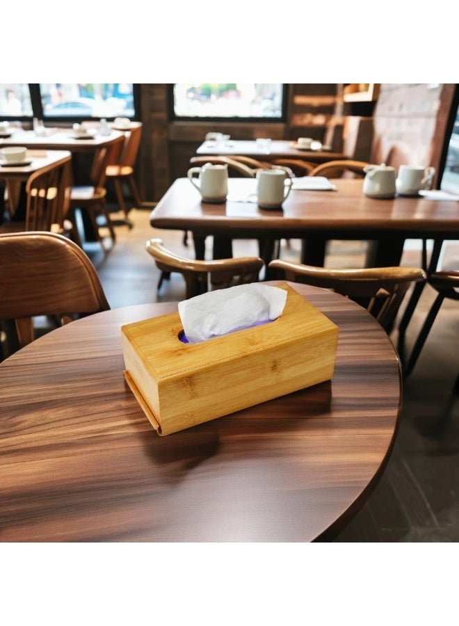 wooden tissue box