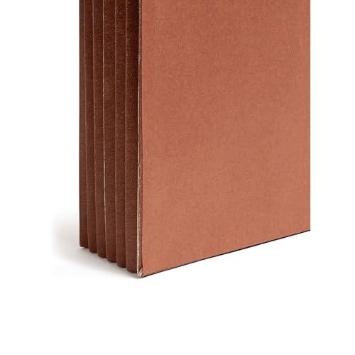 Smead End Tab Wallet, 5-1/4" Expansion, Flap and Cord Closure, Legal Size, Redrope, 10 per Box (71148) - Image 5
